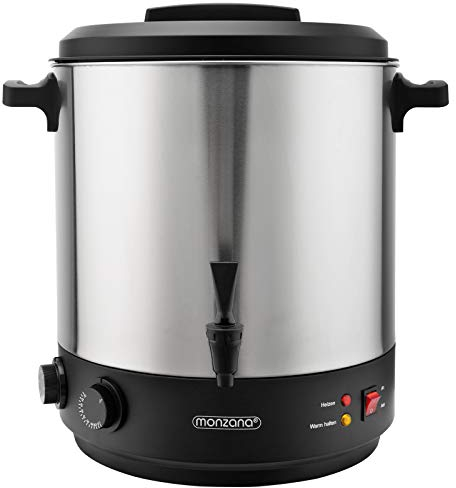 MONZANA® 28L Electric Catering Urn | Instant Hot Water Boiler Kettle Drinks Dispenser with Drip Tray | Tea, Coffee, Mulled Wine | Home, Office or Commercial Use | Keep Warm & Boiling Function 30-100°C
