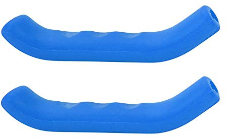 Keenso Couvercles de levier de frein, 1 paire de couvercles de levier de frein en silicone pliable antidérapant antidérapant pour vélo de route(Bleu)