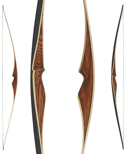 Jackalope by Bodnik Bows Langbogen Jade 64 Zoll 20-55 lbs Rechtshand Black (Chocolate, 55 lbs)