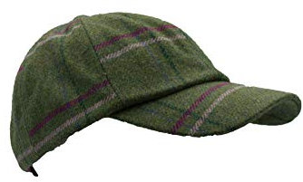WALKER AND HAWKES - Cappello da Baseball Derby Tweed Shoulden - One-Size - Striscia Rosa