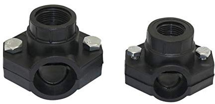 Schlauchanschlussbeschläge 5 Stück DN32 / DN25 Rohrschelle 1/23/4 Innengewinde Garten landwirtschaftliche Bewässerung Wasserleitung Anschluss Montage Rohr Sattelklemme (Color : DN25 to 3I4 inch)