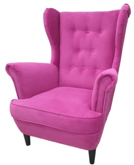 MartHome Einzelsofa Loungesessel Wohnzimmersessel, Stoffsessel - Relax Sessel TV Ohrensessel, Bequemer Loungesessel Wohnzimmer - Skandinavischer Sessel (Rosa C10)