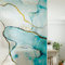 Modixun Marmor Fenster Sichtschutzfolie, Nicht klebend, statische Fensterfolie, Milchglasfolie, dekorative Fensterfolie, Vinyl, Glasabdeckung, 40 x 100 cm, Stil E