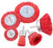 Puooifrty 6Pcs Nylon Filament Abrasive Wire Brush Wheel & Cup Brush Set with 1/4 Inch, 6 Sizes Nylon Set Perfect