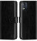 32nd Étui Portefeuille en Cuir PU Flip Coque pour Motorola Moto E13, Housse avec Blocage RFID Fentes CB, Fermeture Magnétique et Fonction de Support - Noir
