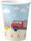 Feuerwehr-Party 8 Becher - Fassungsvermögen: ca. 200ml