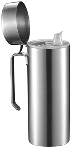 Oil Filter Strainer Grease Container, With Strainer Pot 304 Stainless Steel Anti-Leakage Oil Separator And Guardian, For Kitchen Frying, Cooking, Storing Oil -800ML