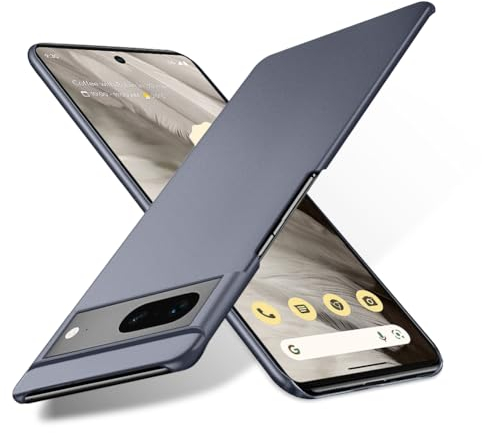 Bastmei Cover per Google Pixel 7 5G, Ultraleggero Ultrasottile Antiscivolo Antigraffio Della Telecamera, PC Rigido Liscio Cover per Google Pixel 7 5G(Grigio)