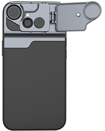 Kit d'objectif pour téléphone portable iPhone 14 Pro Max/14 Plus, étui de téléphone portable avec objectif macro 30X, objectif grand angle CPL 180° Fisheye 180° et téléobjectif 2X (3 en 1 pour iPhone