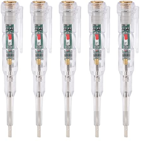 5Pcs LED Spannung Test Stift Elektrische Tester Stift Multi Funktionale Haushalt Tasche Strom Schaltung Detektor