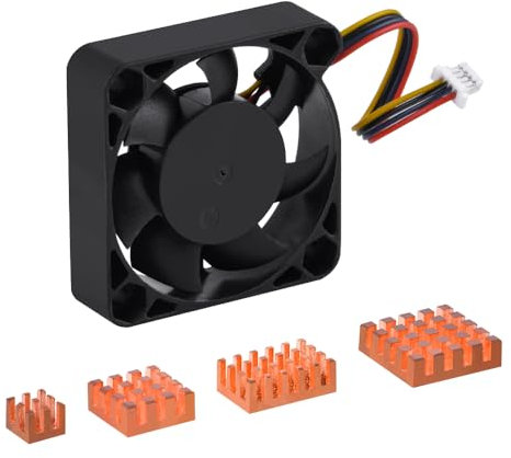 GeeekPi 40mm Copper Heatsink & Fan Kit for Raspberry Pi 5