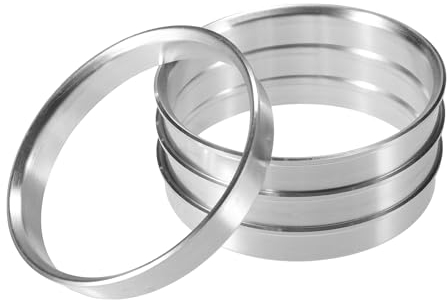 QUARKZMAN 4 Stück Aluminiumlegierung Radnaben-Zentrierringe OD 63,1 mm auf ID 60,1 mm