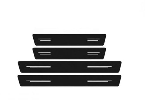 Heckklappen Schutzleiste Für Skoda Für YETI 2015-2019 2020 2021 Auto Einstiegsleisten Schwelle Hinten Stamm Stoßstange Anti Scratch Aufkleber Ladekantenschutz (Color : 4Pcs Door sill)