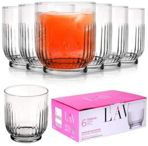 orion group Gläser-Set Trinkgläser Gläser set Wassergläser 300 ml | Saftgläser Universalgläser als Wasser Glas I hohe Stoßfestigkeit Saftgläser Schorlegläser Longdrinkgläser Glass 6 teilig