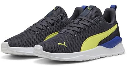 PUMA ANZARUN LITE JR, Unisex Sneaker, Galactic Gray-Lemon Sherbert-PUMA Black,