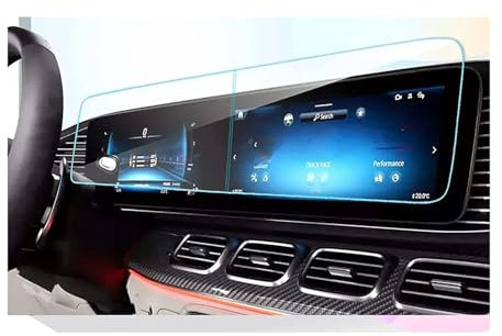 Navigation Glas Schutzfolie Für Benz Für GLE 450 580 Für GLE 350 Screen Protector Touchscreen 2020-2023 2024 Display Navigation Gehärtetem Glas