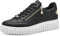 s.Oliver Damen Plateau Sneaker mit Reißverschluss Vegan, Schwarz (Black), 41 EU