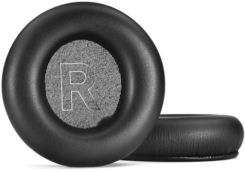 PALUMMA Proteinleder Memory-Schwamm Ohrpolster für B&O Beoplay H4, H6, H7, H9, H9i, HX, H9 gen3, Schwarz