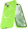 Micoden for iPhone 13 Case [Compatible with Magsafe] Magnetic Phone Case Glitter Bling Sparkle Women Girl Shockproof with Camera Protector for iPhone 13,Neon Green