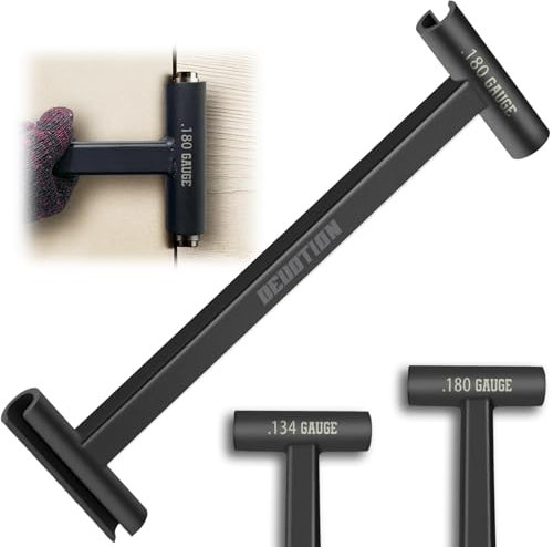 DEUOTION Door Hinge Adjustment Tool for .134 and .180 Gauge Commercial Hinge Bender, Double Head Long Handle Hinge Bender, Heavy Weight Door Adjustment Tool for Precision Door Hinge Alignment