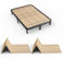 Imperijade® Faltbares Boxspringbett | Bettstützlatten | Bettbrett (200 x 137 cm)