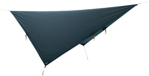 Moon Tarp Hängematte Plane - Dunkel Grün | Hochwertiger Allwetterschutz 3,5m Lang, vielseitig einsetzbar, handgefertigt, leicht und schnell aufzubauen | Original Ticket to the Moon seit 1996