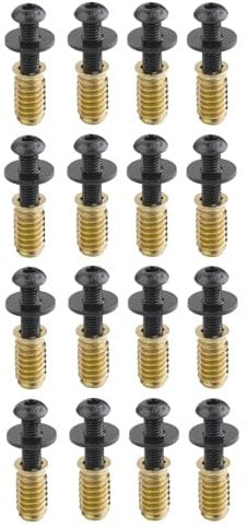 SOTECH set di viti 16 pezzi M8 x 30 mm con bussole filettate/bussole a vite M8 x 24 mm e rondelle per telai di tavoli, gambe di tavoli e altro ancora