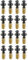 SOTECH set di viti 16 pezzi M8 x 30 mm con bussole filettate/bussole a vite M8 x 24 mm e rondelle per telai di tavoli, gambe di tavoli e altro ancora