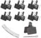 6 Pairs Bike Brake Pads, Disc Brake Pads And Spring, Bicycle Brake Pads With Rotor Adjuster, Replaceable Road Bike Brake Pads, Brake Spacer for Shimano M515, C501, M415, M510, M375 (Black)