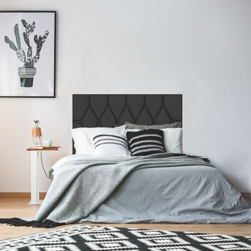 YZNAHRE Polsterbett 90 x 200 cm Einzelbett mit Leder Kopfteil, Bettrahmen Stabiler Bettrahmen mit Lattenrost, Gepolstertes Bettgestell Jugendbett, Schwarz