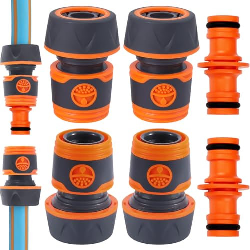 4 pezzi, raccordi per tubi flessibili, raccordo, tubo da giardino, connettore per tubo flessibile, raccordo da giardino, collegamento per tubo da giardino