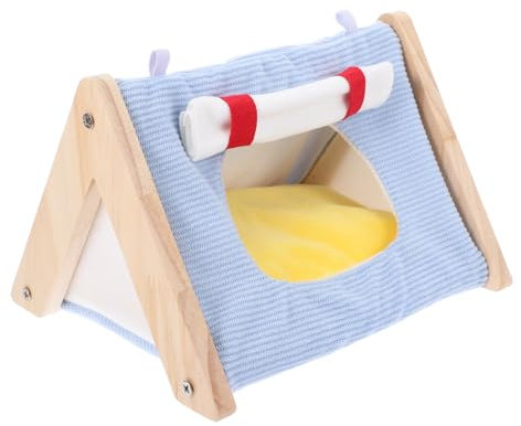 ERINGOGO Schlafnest Für Hamster Kaninchen Und Frettchen Beheiztes Haustierbett Für Winter Warme Und Bequeme Kleine Tierhütte Robuste Konstruktion Mit Plüschigem Innenraum