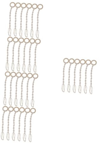 VANZACK 5 Series Macramé Macetas Borlas Colgador Decorativo De Plantas Interiores Y Exteriores Decoración 6 Piezas X 5