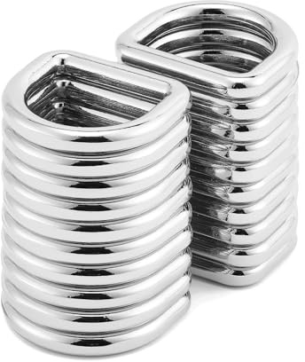 QIUTIMIY Metall-D-Ring, robuste, geschweißte D-Ringe zum Nähen, für Taschenherstellung, Rucksäcke und Gurtbänder
