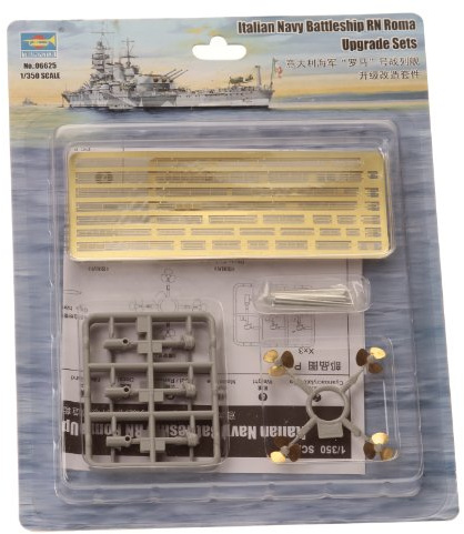 Trumpeter Model Kit, 1:350 - Italian battleship RN Roma upgrade set, Art Craft Kit, 14+, 11.0x8.0x2.0 inches, 0.11 kg, TRU06625