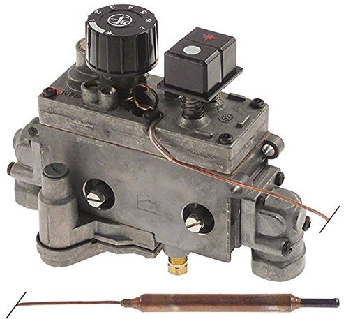 Sit Thermostat de gaz MINISIT 710 Température max. 90 °C compatible avec Angelo po pour Cuisinière à gaz 30–90 °C gaz entrée 1/2 'sortie 1/2'