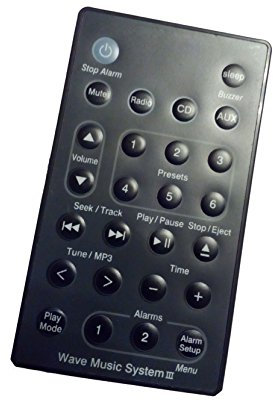 Neuf Rechange télécommande 148788278 pour Bose Wave music system III 3 – Noir