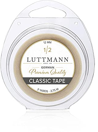 LUTTMANN® Classic Tape - Rouleau de colle Tape transparent pour toupets, perruques, systèmes capillaires & postiches - spécialement pour les systèmes de films et les supports PU