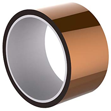 KAPTON Tape TankerStreet Ruban Adhésif Haute Température Résistant à la Chaleur Ruban Polyimide KAPTON Bande Large pour Protéger Carte de Circuit Imprimé 3D Isolation électrique 5cmx33m Fauve