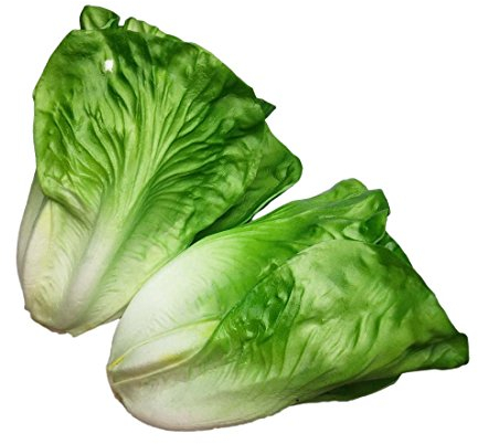 Lorigun Lechuga Artificial, Verduras Falsas, Verduras Artificiales para Decoración, Decoración para El Hogar Cocina, Verduras PU 2 Pcs