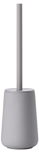 Zone Denmark Nova One Toilettenbürste, Klobürste aus Keramik, WC Bürste mit Bürstenhalter, Soft-Touch-Beschichtung, Durchm. 10,3 cm, Höhe 37 cm, Gull Grey