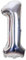 Palloncino Gonfiabile Numero per Compleanni / Feste Dimensione 35cm Colore Argento (Numero 1)