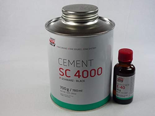 Rema Tip Top CEMENT SC 4000 525260-30 - Colla per Gomma, Metallo e Tessuto, 700 g, Colore: Nero