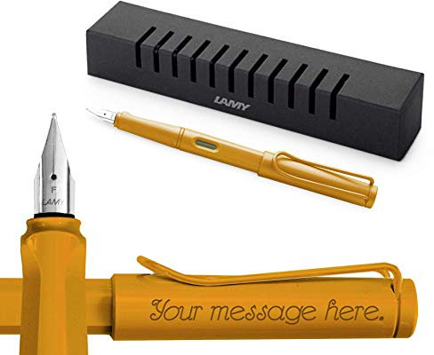 Lamy Safari Fountain Pen Candy Mango Fine nib 2020 limited edition + FREE ENGRAVING + GIFT BOX