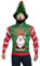 U LOOK UGLY TODAY Hässlicher Weihnachtspullover Herren Unisex Lustig Kapuzenpullover Strickjacke Weihnachten Ugly Christmas Sweater Chunky Gestrickter Festlicher Pullover für Party