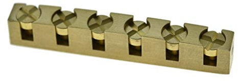 KAISH 43mm Height Adjustable Brass Guitar Nut Metal Nut for Les Paul or LP SG Electric Guitar