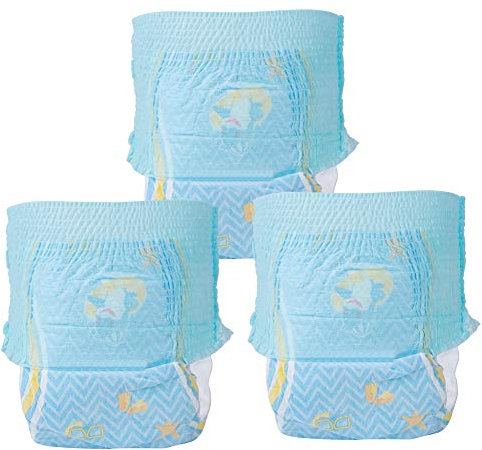 3 couches de bain pour bébé, couche de bain pour bébé imperméable lavable, couche réutilisable, couches pour bébé pour leçon de natation et douche de bébé(L)