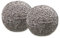 2er Set Dekokugel Rosen Ornament Kugel grau Beton Ø 10 cm Haus Gartendeko