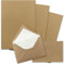 25x Briefpapier-Sets DIN A4 mit C6 gefütterten Briefumschlägen, Nassklebung - Kraftpapier Braun - Recycling-Schreibpapier und Kuverts mit weißem Seidenfutter