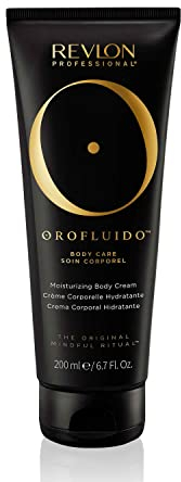 REVLON PROFESSIONAL Orofluido Moisturizing Body Cream, 200 ml, feuchtigkeitsspendende Bodylotion mit Arganöl, Körpercreme für weiche, strahlende Haut, vegane Lotion zur Körperpflege